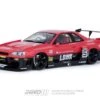 INNO Models 1:18 Nissan Skyline ER34 Super Silhouette Liberty Walk -Model Cars Houston red3